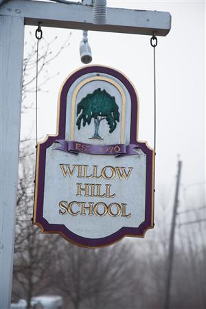 Willow Hill School sign 